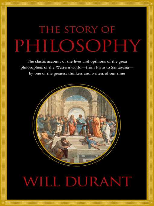 Title details for The Story of Philosophy by Will Durant - Available